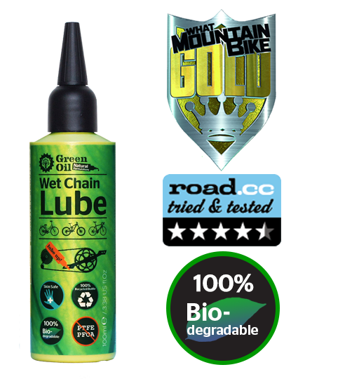 Green Oil wet chain lube